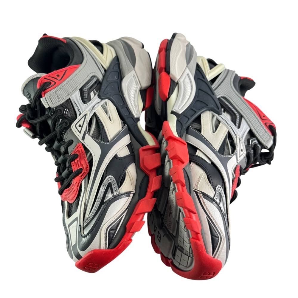 BALENCIAGA Red Gray Track 2 Mens Sneakers Marked as 6US - Picture 7 of 13